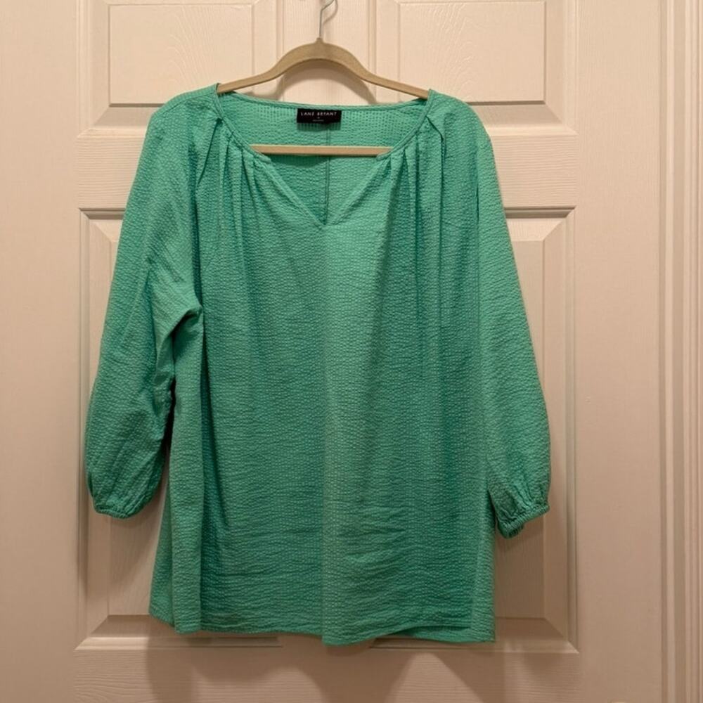 Lane Bryant Relaxed 3/4-Sleeve Popover, Sz 18